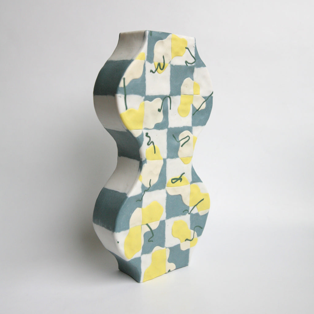 Marita Manson, Checkered Double Moon Vase