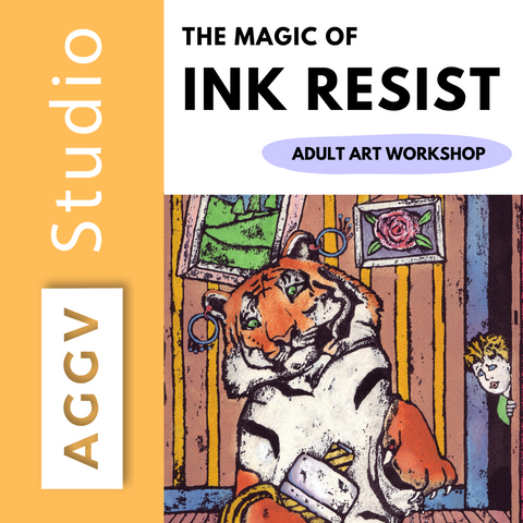 Adult Art Workshop: The Magic of Ink Resist - Thursday, May 23rd and 30th, 6-8PM