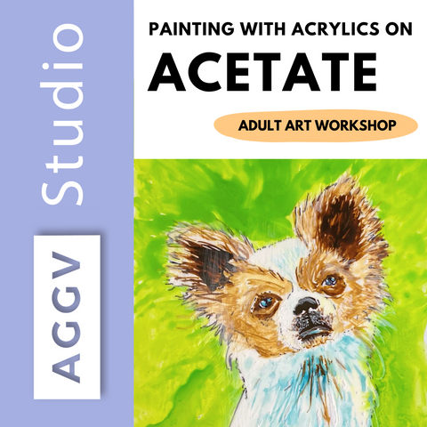 Adult Art Workshop: Painting with Acrylic on Acetate - Thursday, June 6, 6-8PM