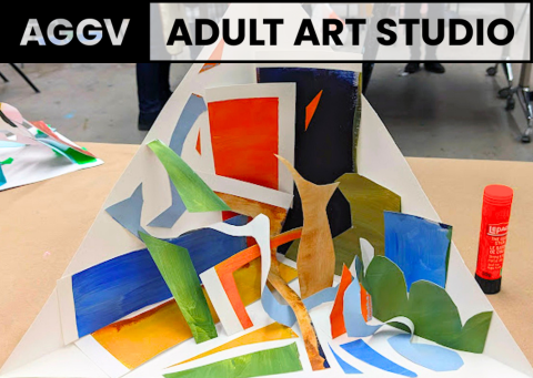 Acrylic Painting from Collage | Adult Weekend Class | Ages 18+ | 4 Saturday Afternoons | May 3 - 24, 2025 | 1pm-3pm