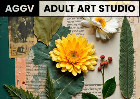 Flower Collage | Adult Weekday Workshop | Ages 18+ | Tuesday, April 8, 2025 | 10am-12pm