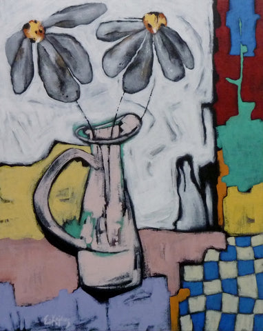 Eduard Kajdasz, Still Life with Pink Jug