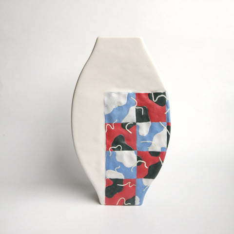 Marita Manson, Red and Blue Lantern Vase