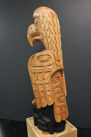 Richard Hunt, Bald Eagle with Skull Base
