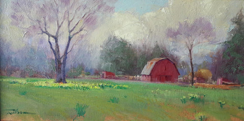 Ron Wilson, Barn & Daffodils