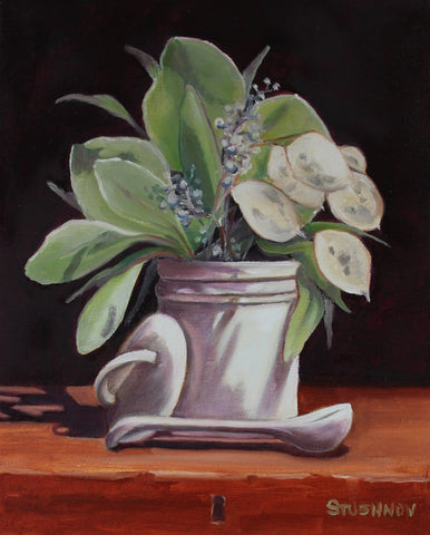 Sharlene Stushnov-Lee, Eucalyptus and Mustard Pot